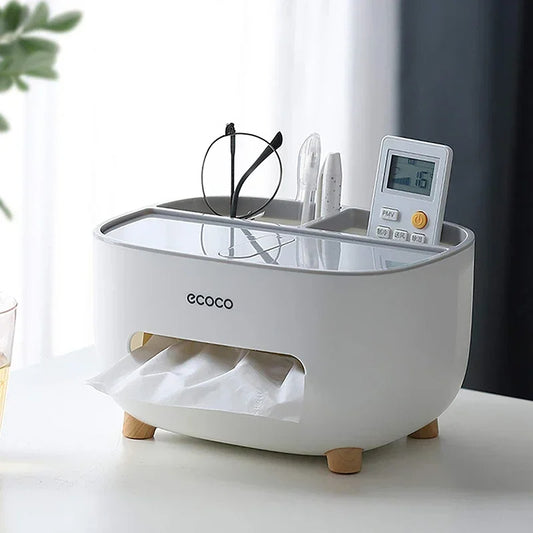 Home.Co - Ecoco Tissue Box & Organizer (Random Color)