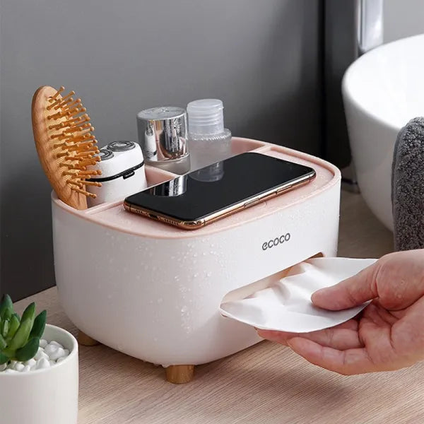 Home.Co - Ecoco Tissue Box & Organizer (Random Color)