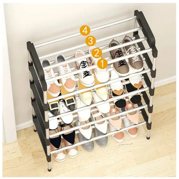 Stackable Tier Shoe Rack with Side Support – ( 5 Layer ) Full Size