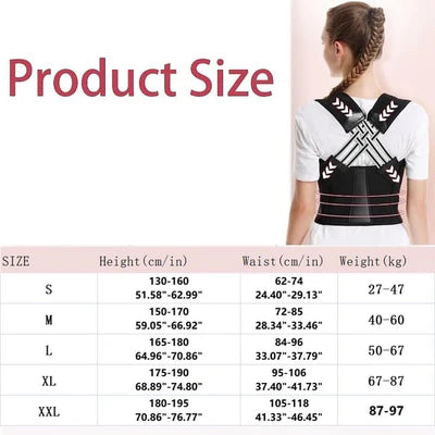 Adjustable Back Shoulder Posture Corrector - (IMPORTED)