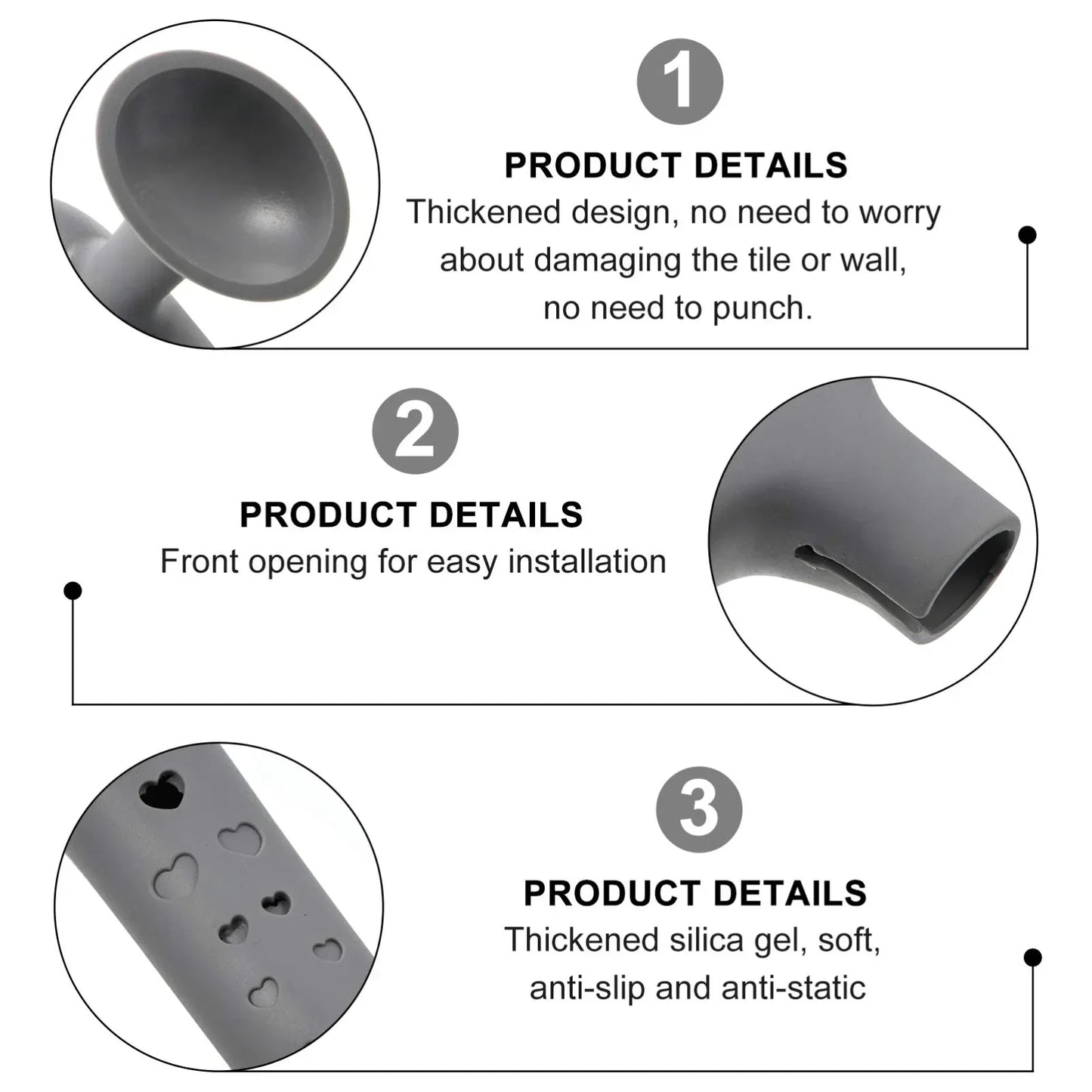 Anti-Noise Anti-Collision Silicone Door Handle Cover