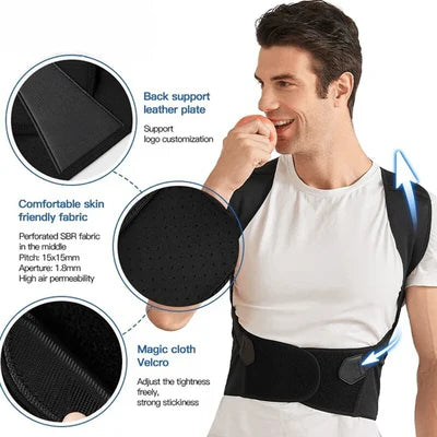 Adjustable Back Shoulder Posture Corrector - (IMPORTED)