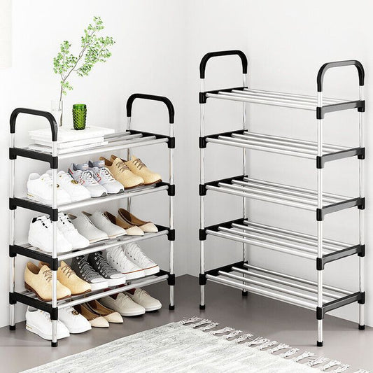 Stackable Tier Shoe Rack with Side Support – ( 5 Layer ) Full Size