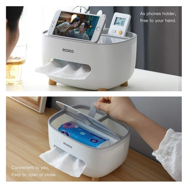 Home.Co - Ecoco Tissue Box & Organizer (Random Color)