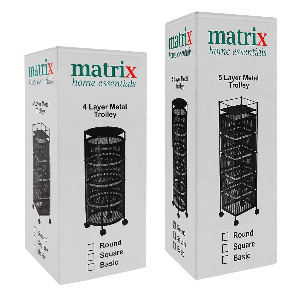 Premium Round Metal Trolley - Multi Purpose