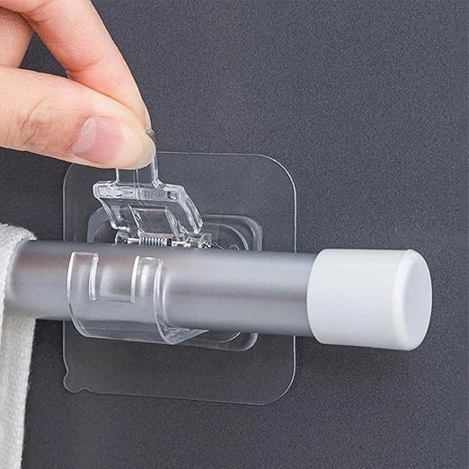 Self Adhesive Curtain Rod Holder Hooks
