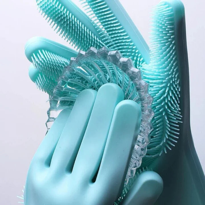 Magic Silicone Washing Gloves