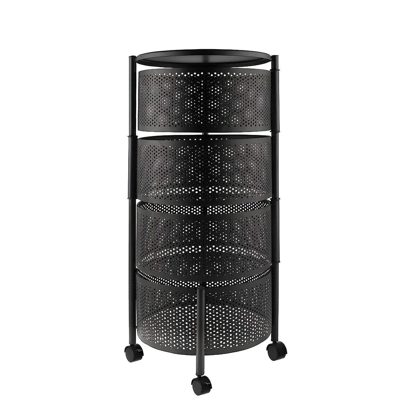 Premium Round Metal Trolley - Multi Purpose