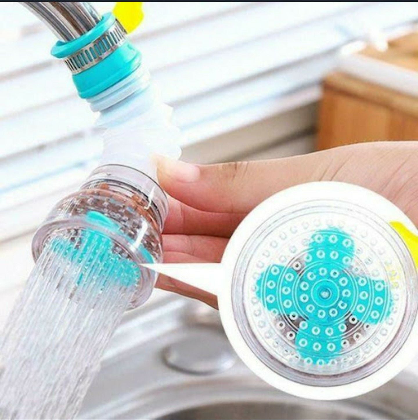 Fan Faucet With Clip