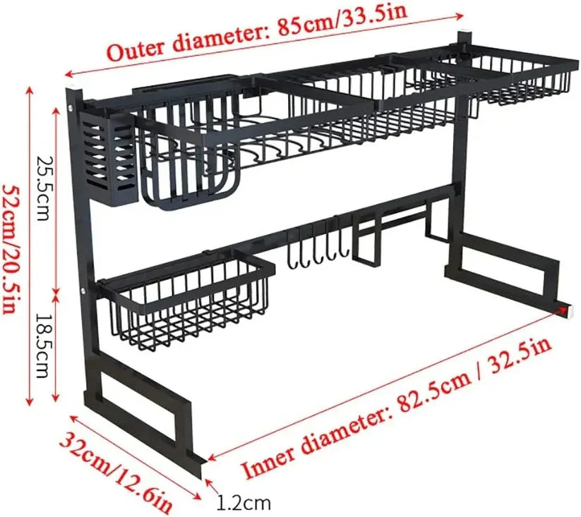 Kitchen Dish Drying Rack Over Sink