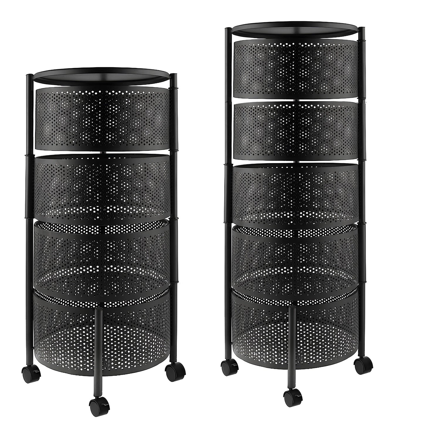 Premium Round Metal Trolley - Multi Purpose